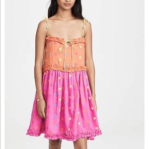 Color block dress with embroidery!!! SO CUTE!